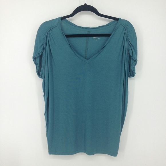 LOFT Ann Taylor Blue Dolman Sleeve Tee Size S - Picture 2 of 5